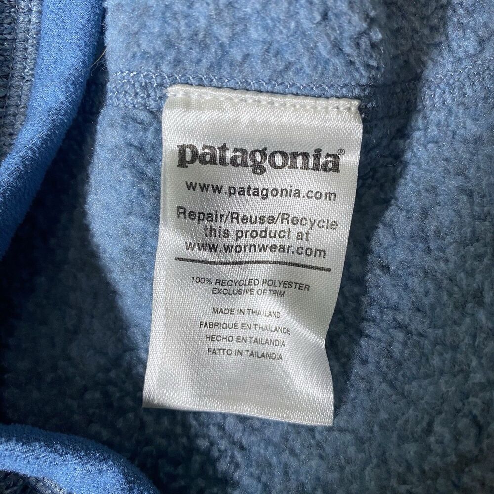 Patagonia Women's Blue Better Sweater 1/4 Zip Fleece Size Med STY25618 Pullover - Picture 7 of 9